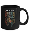 July Birthday For Women Gifts I'm A July Queen Girl Mug Coffee Mug | Teecentury.com