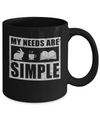 My Needs Are Simple Coffee Rabbit Books Mug Coffee Mug | Teecentury.com