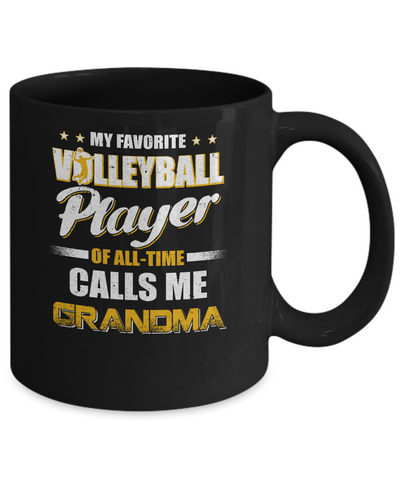 My Favorite Volleyball Player Calls Me Grandma Volleyball Mug Coffee Mug | Teecentury.com