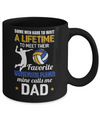 Funny My Favorite Volleyball Player Calls Me Dad Mug Coffee Mug | Teecentury.com