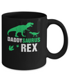 Funny Fathers Day Gift Daddysaurus Dinosaur Rex Mug Coffee Mug | Teecentury.com