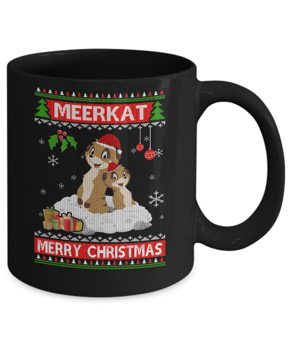 Meerkat Xmas Pajama Ugly Christmas Sweater Mug Coffee Mug | Teecentury.com