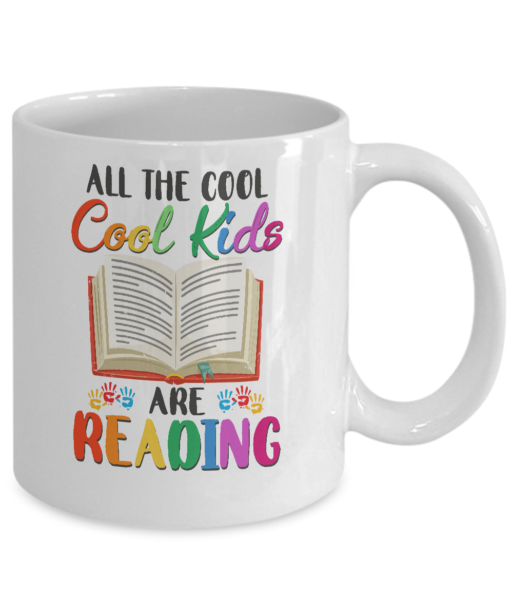 All The Cool Kids Are Reading Book Lover Gifts Mug Coffee Mug | Teecentury.com