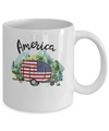 America Camping Camper American Flag Independence Day Gift Mug Coffee Mug | Teecentury.com