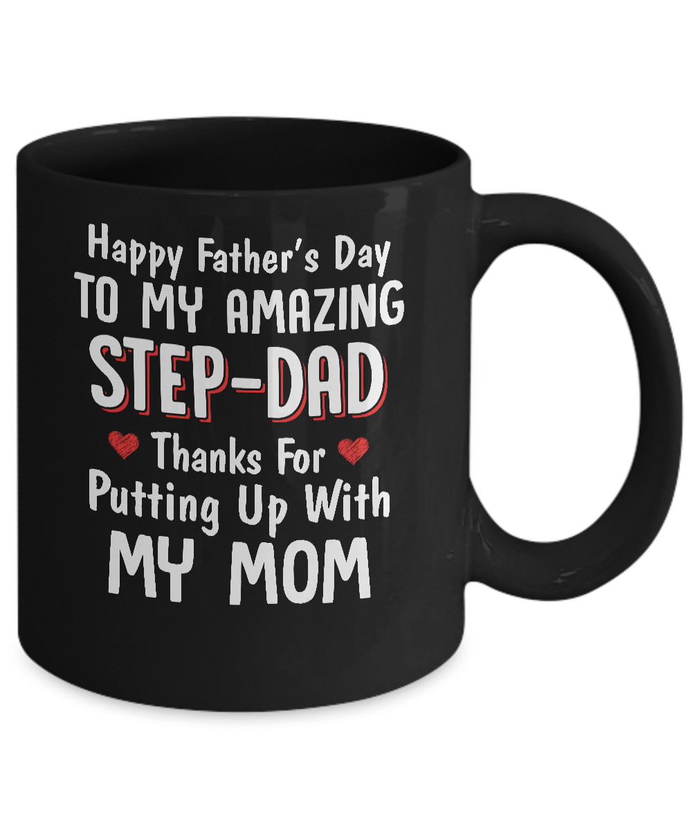 Dad Coffee Mugs  Happy Father's Day Step Dad Coffee Mug - Step