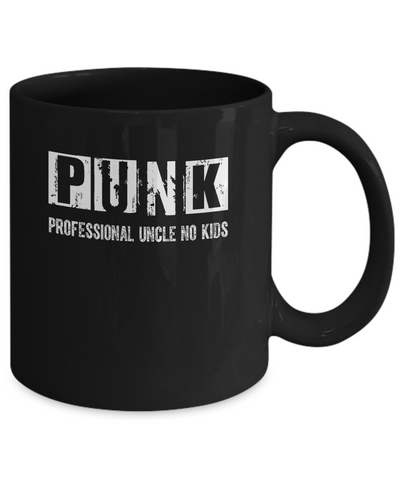 Punk Professional Uncle No Kids Rock Mug Coffee Mug | Teecentury.com