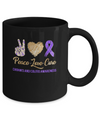 Peace Love Cure Crohn's And Colitis Awareness Mug Coffee Mug | Teecentury.com