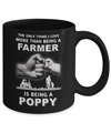 Love More Than Farmer Being A Poppy Fathers Day Mug Coffee Mug | Teecentury.com