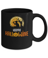 Happy Hallowine Drinking Wine Cat Lover 2017 Mug Coffee Mug | Teecentury.com