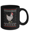 Pajamas Chicken With Santa Hat Ugly Christmas Sweater Mug Coffee Mug | Teecentury.com