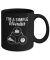 I'm A Simple Woman Coffee Pizza Basketball Mug Coffee Mug | Teecentury.com