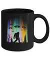 Bigfoot UFO Abduction Northern Lights Believing Gifts Mug Coffee Mug | Teecentury.com