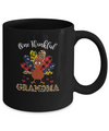 One Thankful Grandma Leopard Turkey Thanksgiving Gift Mug Coffee Mug | Teecentury.com