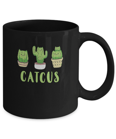 Catcus Funny Cat Cactus For Kitty Lovers Mug Coffee Mug | Teecentury.com
