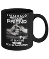 I Asked God For A Best Friend He Sent Me My Son And Daughter Mug Coffee Mug | Teecentury.com