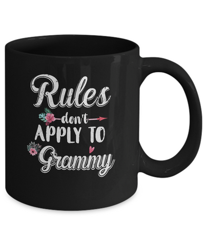 Grandmother Rules Don't Apply To Grammy Mug Coffee Mug | Teecentury.com