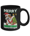 Cute Bulldog Claus Merry Christmas Ugly Sweater Mug Coffee Mug | Teecentury.com