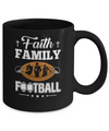 Faith Family Football Mug Coffee Mug | Teecentury.com