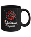 Buffalo Plaid Christmas Pajamas Dog Cat Hat Santa Mug Coffee Mug | Teecentury.com