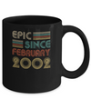 Epic Since February 2002 Vintage 20th Birthday Gifts Mug Coffee Mug | Teecentury.com