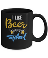Funny Ocean I Like Beer And Sharks Gift Mug Coffee Mug | Teecentury.com