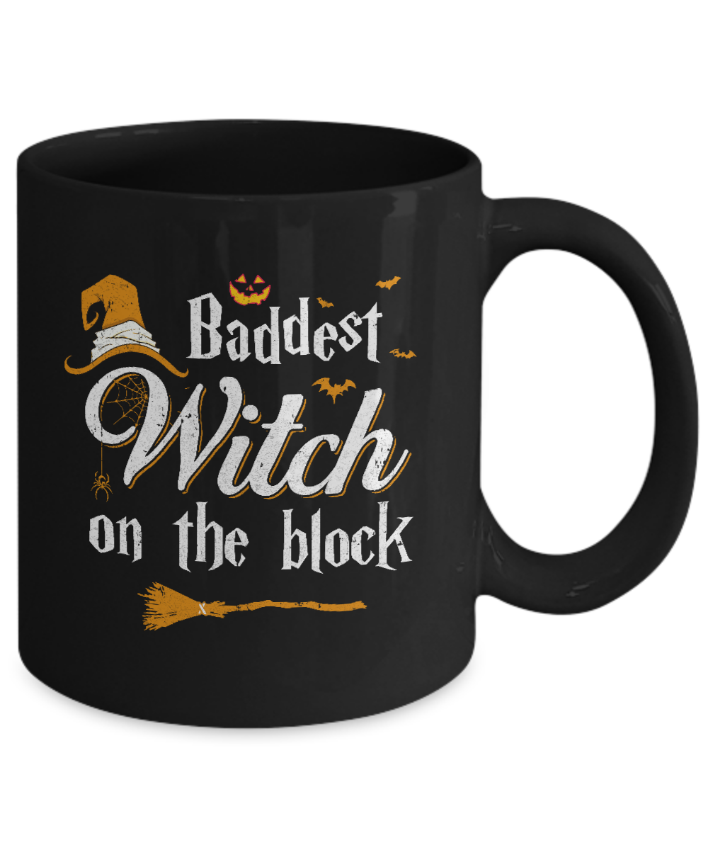 Baddest Witch On The Block Mug Coffee Mug | Teecentury.com