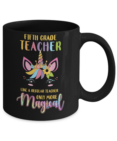 5th Fifth Grade Teacher Cute Magical Unicorn Gift Mug Coffee Mug | Teecentury.com