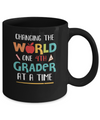 Changing The World One 4th Grader Back To School Teacher Mug Coffee Mug | Teecentury.com