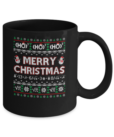 Merry Christmath Funny Math Christmas Ugly Sweaters Mug Coffee Mug | Teecentury.com