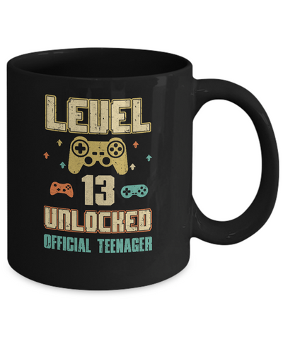 Official Teenager 13th Birthday Level 13 Unlocked Mug Coffee Mug | Teecentury.com