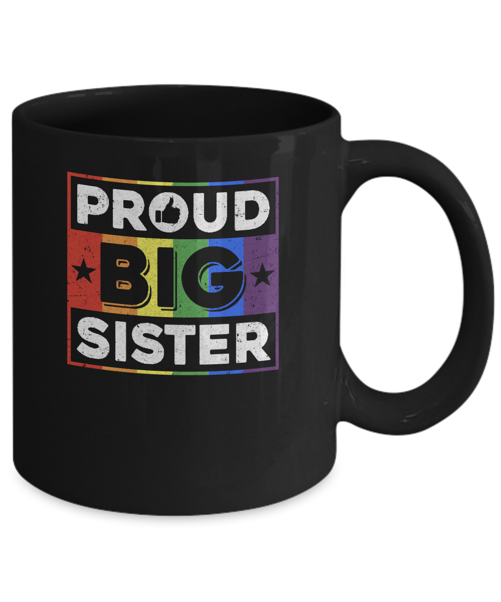 Proud Sister Brother Gay Lesbian Pride Month LGBT Mug Coffee Mug | Teecentury.com