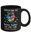 Supporting My Son Puzzle Autism Awareness Month Mug Coffee Mug | Teecentury.com