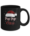 Santa Pop Pop Claus Red Plaid Family Pajamas Christmas Gift Mug Coffee Mug | Teecentury.com