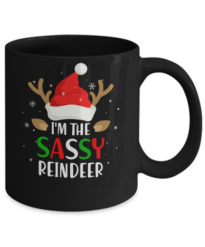 I'm The Sassy Reindeer Matching Family Christmas Mug Coffee Mug | Teecentury.com