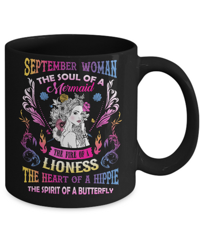 September Woman The Soul Of A Mermaid Birthday Mug Coffee Mug | Teecentury.com