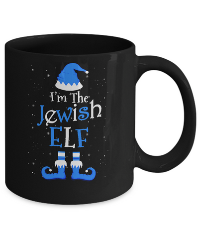 Jewish Elf Funny Elf Hanukkah Jewish Chanukah Mug Coffee Mug | Teecentury.com