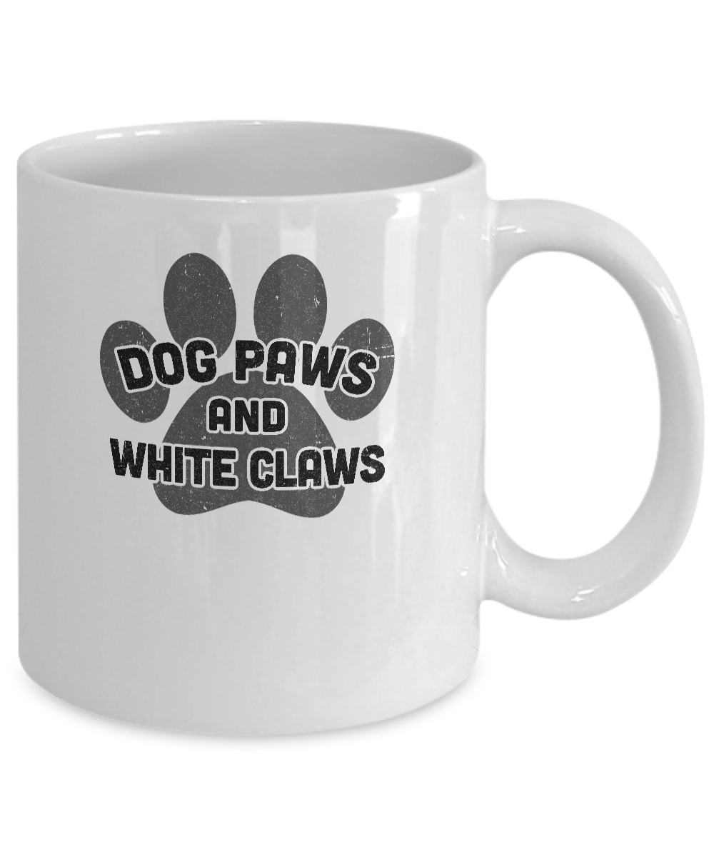Dog Paws And White Claws Funny Cute Dog Lover Mug Coffee Mug | Teecentury.com