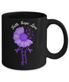 Faith Hope Love Purple Ribbon Fibromyalgia Awareness Mug Coffee Mug | Teecentury.com