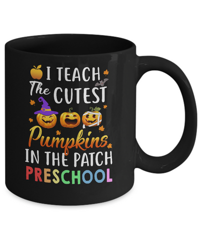 I Teach The Cutest Pumpkins In The Patch Preschool Halloween Mug Coffee Mug | Teecentury.com