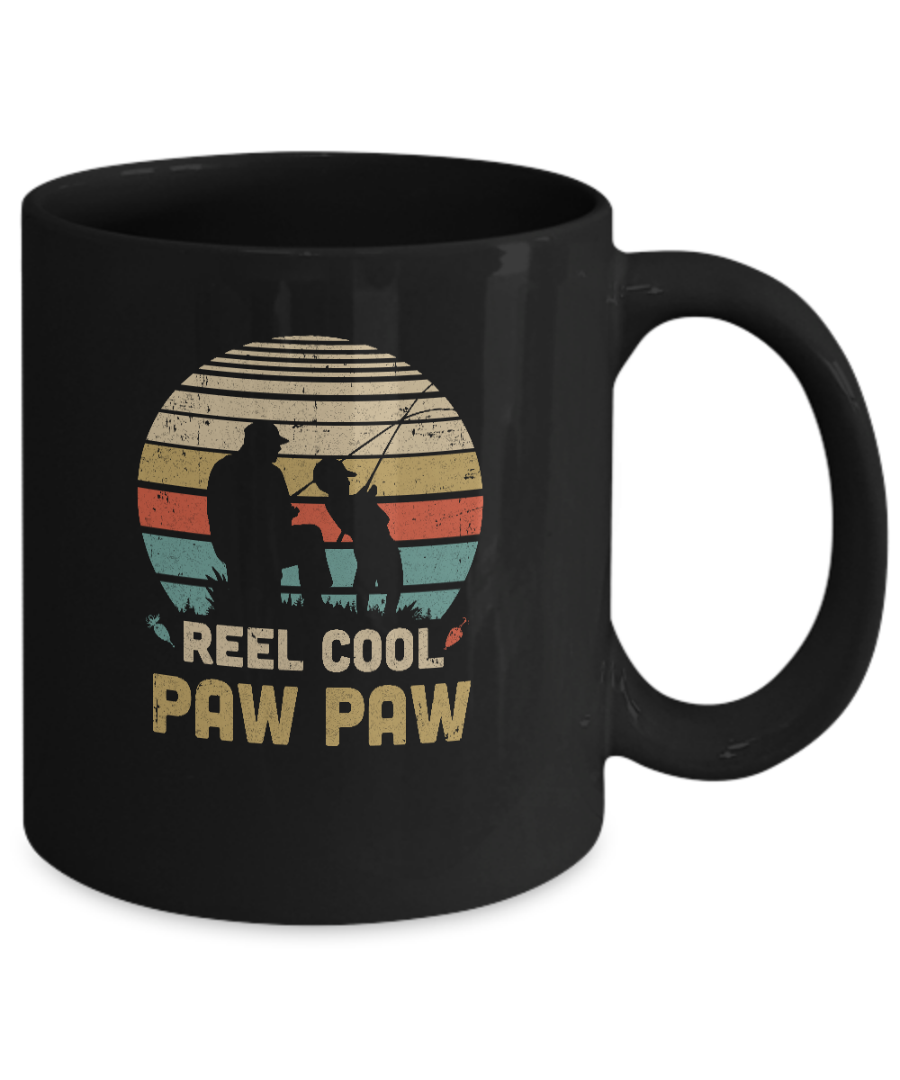 Vintage Father's Day Gift Reel Cool Paw Paw Fishing Mug Coffee Mug | Teecentury.com