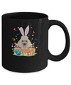 Poodle Bunny Hat Rabbit Easter Eggs Mug Coffee Mug | Teecentury.com