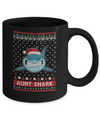 Santa Hat Aunt Shark Ugly Christmas Sweater Mug Coffee Mug | Teecentury.com