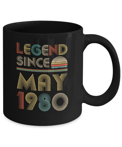 Legend Since May 1980 Vintage 42th Birthday Gifts Mug Coffee Mug | Teecentury.com