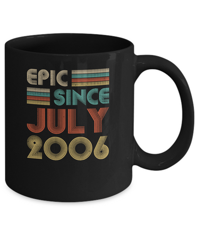 Epic Since July 2006 Vintage 16th Birthday Gifts Mug Coffee Mug | Teecentury.com