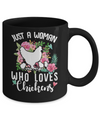 Just A Woman Who Loves Chickens Mug Coffee Mug | Teecentury.com