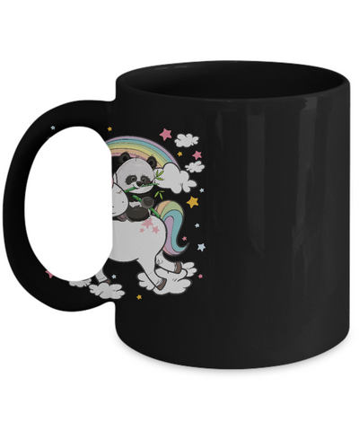 Panda Riding Unicorn Mug Coffee Mug | Teecentury.com