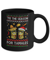 Tis The Season For Tamales Christmas Sweaters Mexican Mug Coffee Mug | Teecentury.com