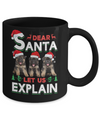 Dear Santa Funny German Shepherd Puppies Christmas Gift Mug Coffee Mug | Teecentury.com