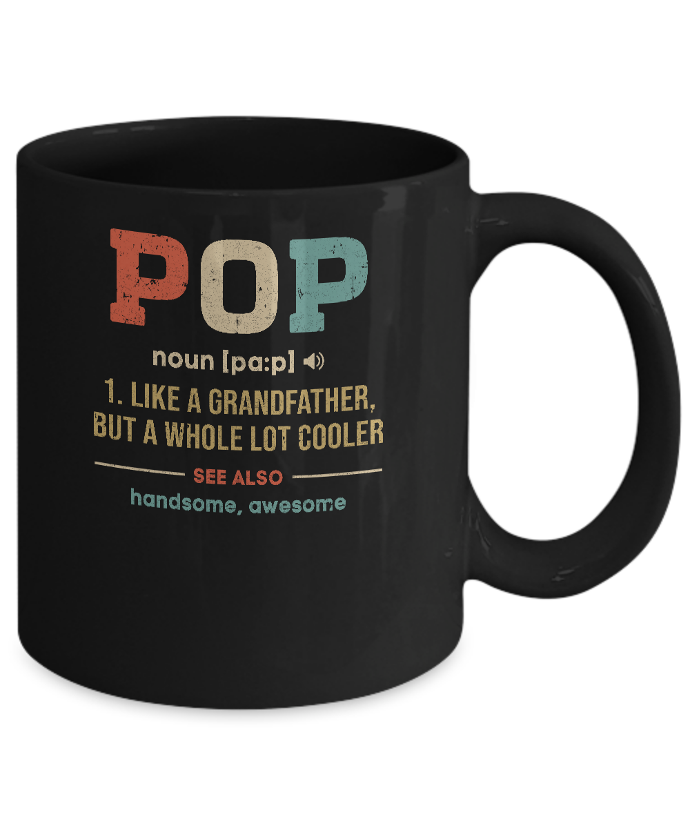 Vintage Pop Gifts Grandpa Definition Fathers Day Mug Coffee Mug | Teecentury.com