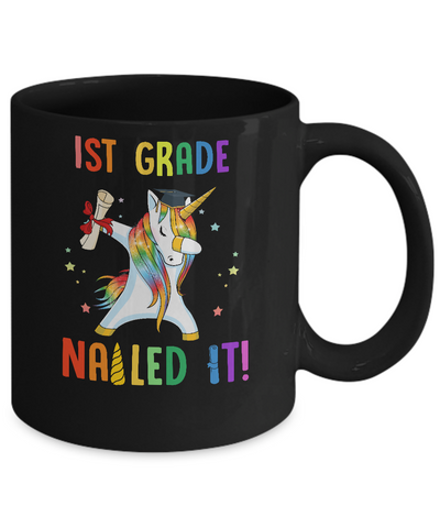 Dabbing 1st Grade Unicorn Nailed It Graduation Class Of 2022 Mug Coffee Mug | Teecentury.com